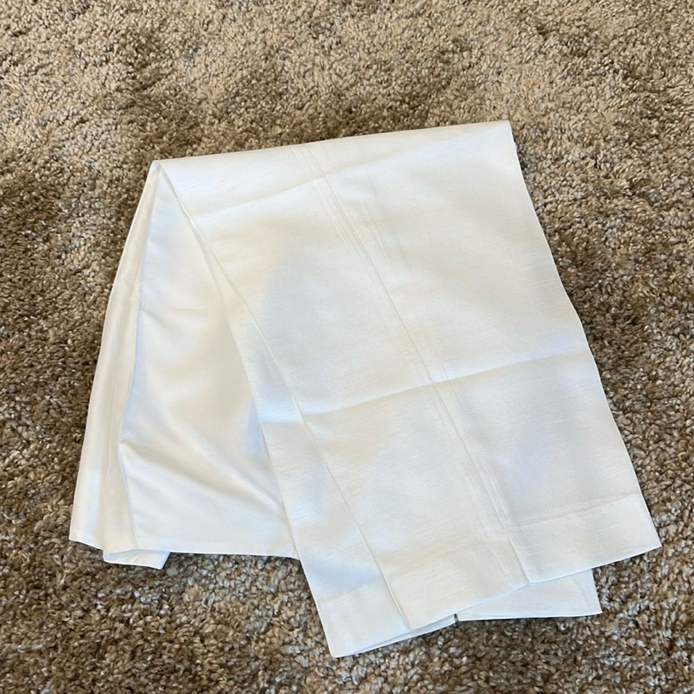 Faux silk capri